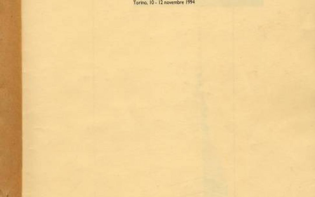 2° Congresso Nazionale FIMUA10-12 Novembre 1994